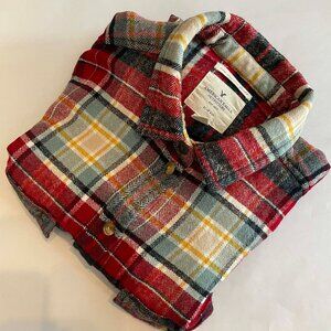 AMERICAN EAGLE AMAZINGLY SOFT FLANNEL SHIRT COZY s. SMALL WOMEN